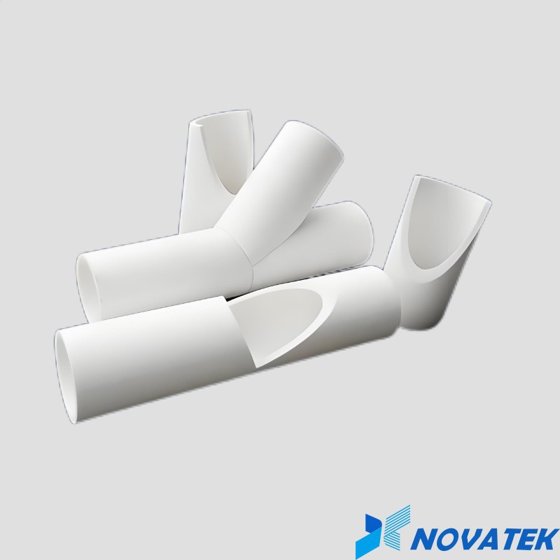 Corrosion-resistant alumina ceramic piping