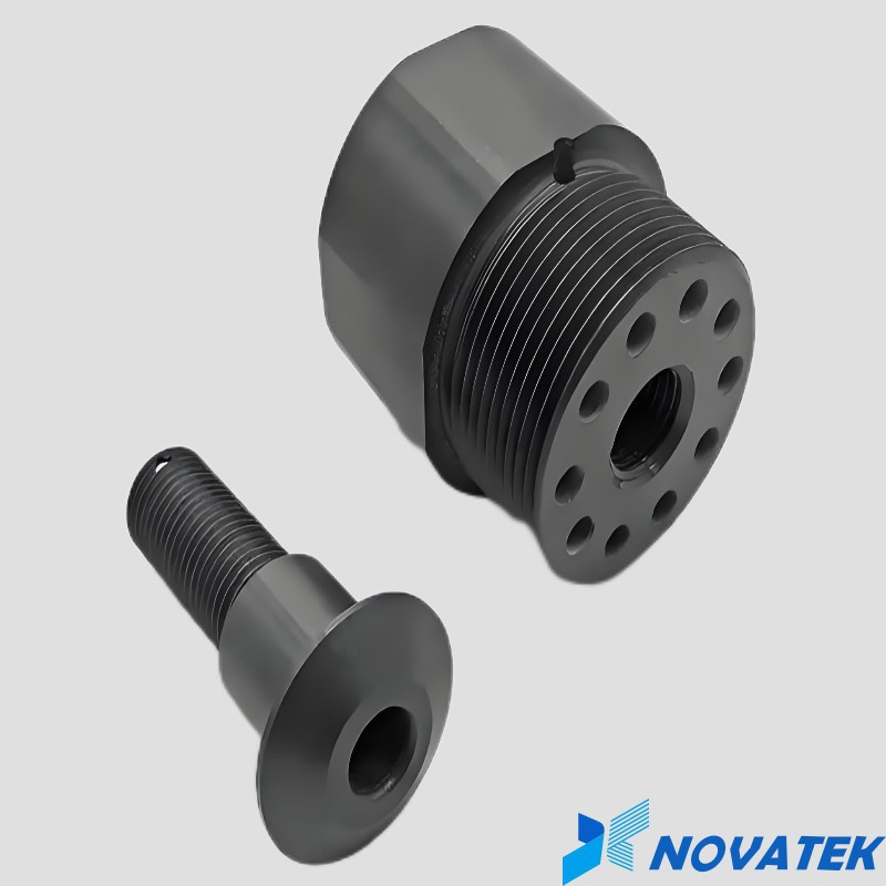 Corrosion resistant silicon carbide ceramic plunger
